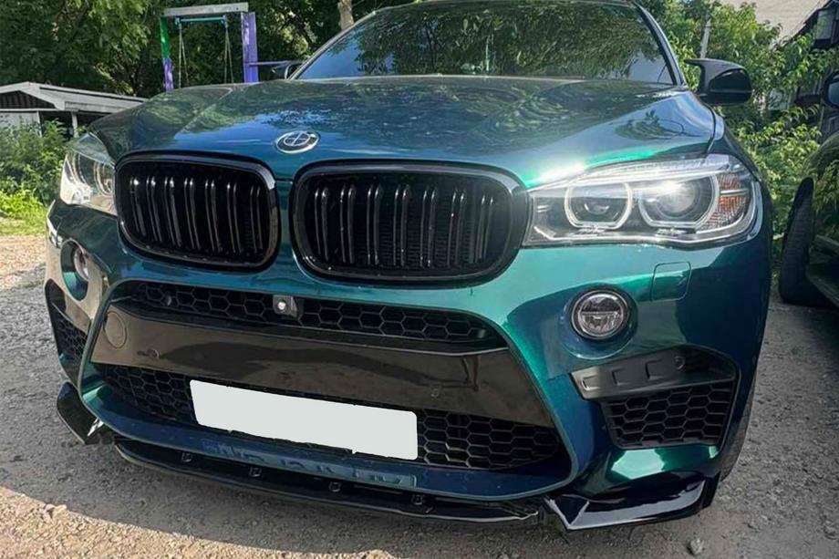 BMW X5 F15 2013–2018 Voorbumper lip DPT V-2 (voor X5M F85, hoogglans zwart) Foto 17