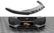 Seat Leon 2020– DPT voorbumper lip (voor Cupra, hoogglans zwart) foto 1