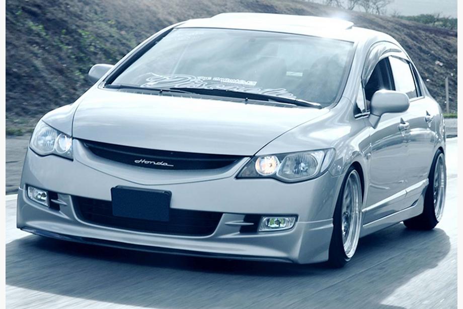 Honda Civic Sedan VIII 2006–2011 Frontlip DPT (2006-2009, overspuitbaar) Foto 2