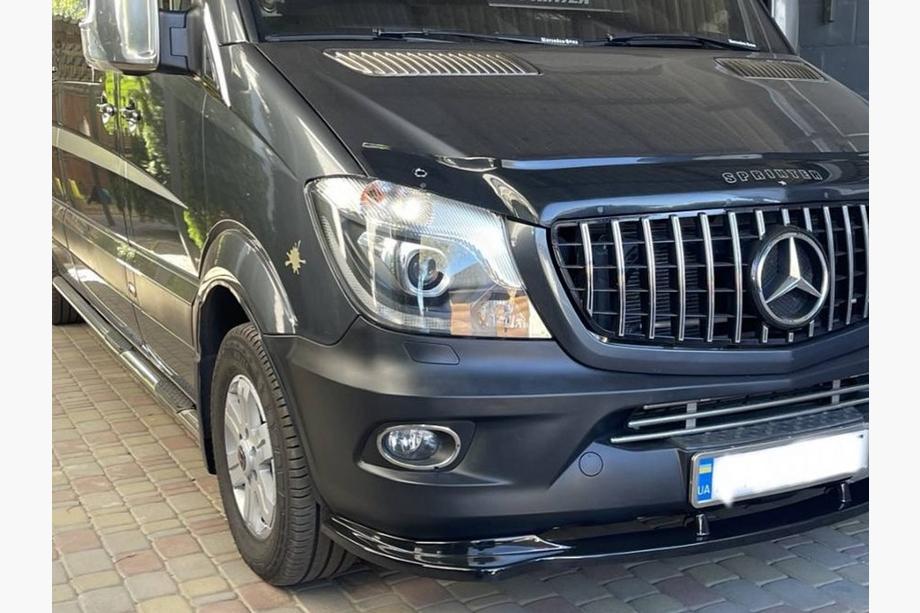 Mercedes Sprinter W906 2006–2018 DPT front bumper lip (hoogglans zwart) Foto 11