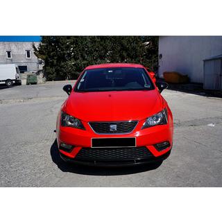 Voorbumper lip spoiler DPT V-1 (hoogglans zwart) Seat Ibiza 2010–2017 foto 3
