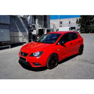 Voorbumper lip spoiler DPT V-1 (hoogglans zwart) Seat Ibiza 2010–2017 foto 2