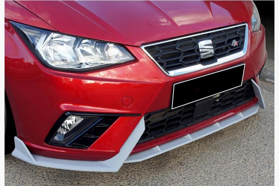 Seat Ibiza 2010–2017 Front lip spoiler DPT V-2 (hoogglans zwart) Foto 1