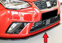 Seat Ibiza 2010–2017 Front bumper lipspoiler DPT V-4 (glans zwart) foto 4