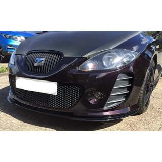 DPT front lip (voor Cupra, hoogglans zwart) Seat Leon 2005–2012 foto 2