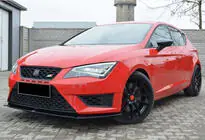 Seat Leon 2013–2020 Front lip splitter DPT (Cupra, 2013-2016, hoogglans zwart) foto 2