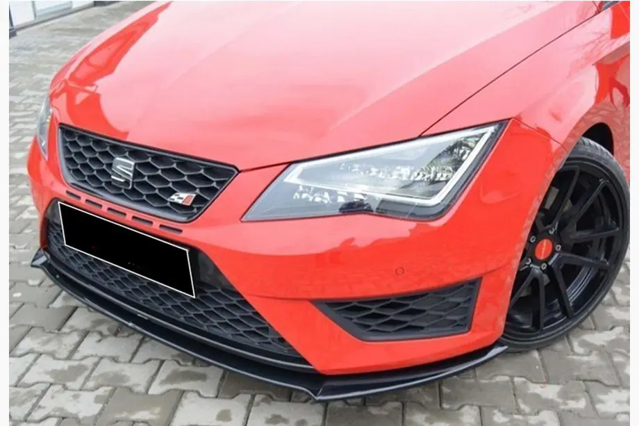 Seat Leon 2013–2020 Front lip splitter DPT (Cupra, 2013-2016, hoogglans zwart) Image