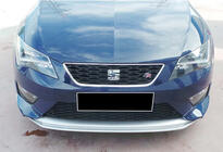 Seat Leon 2013–2020 Voorbumper lip spoiler DPT V-2 (2013-2016, hoogglans zwart) foto 3