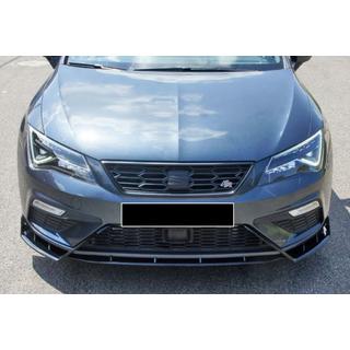 Front lip spoiler DPT V-3 (2017-2020, hoogglans zwart) foto 3
