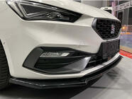 Seat Leon 2020– Front lip spoiler DPT V-2 (hoogglans zwart) foto 1