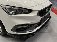 Seat Leon 2020– Front lip spoiler DPT V-2 (hoogglans zwart) foto 2
