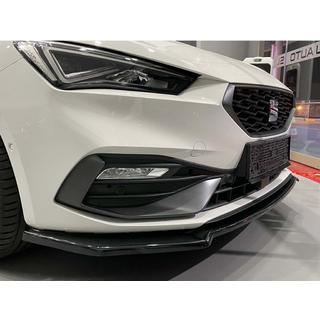 Front lip spoiler DPT V-2 (hoogglans zwart) Seat Leon 2020– foto 1