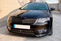 Skoda Octavia III A7 2013–2019 Voorbumper lip spoiler DPT V-1 (2013-2017, klaar om te spuiten) foto 2