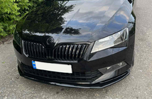 Skoda Superb 2015–2024 DPT V-2 front lip spoiler (2015-2020, hoogglans zwart) foto 14