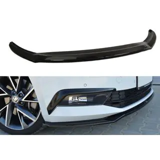DPT V-2 front lip spoiler (2015-2020, hoogglans zwart) Skoda Superb 2015–2024 foto 1