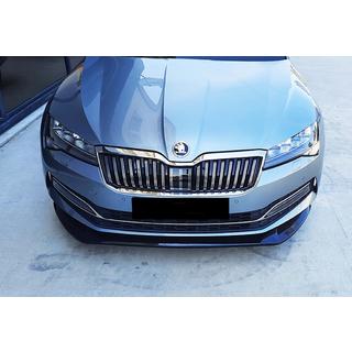 Voorbumper lipspoiler DPT V-3 (2015-2020, hoogglans zwart) Skoda Superb 2015–2024 foto 2