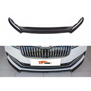 Voorbumper lip spoiler DPT V-4 (2021-, hoogglans zwart) Skoda Superb 2015–2024 foto 1