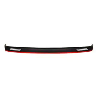 Universele front lip spoiler DPT Red V-1 (ABS, hoogglans zwart)