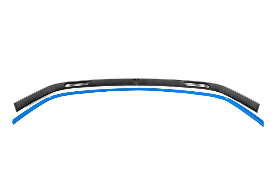 Universele frontlip spoiler DPT Blue V-1 (ABS, hoogglans zwart) Foto 6
