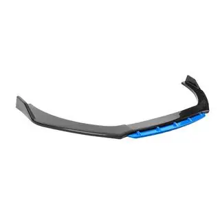 Universele voorbumper lip spoiler DPT Blue V-2 (ABS, hoogglans zwart) foto 4