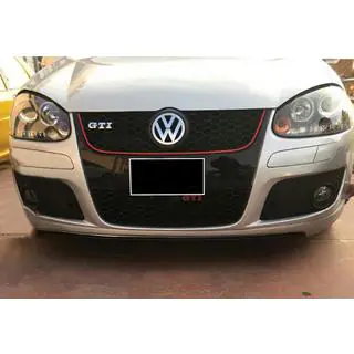 DPT V-2 voorlip (voor GTI, hoogglans zwart) foto 1