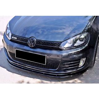 DPT V-2 voorlip (voor GTI, hoogglans zwart) Volkswagen Golf 6 2008–2014 foto 1