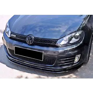 DPT V-2 voorlip (voor GTI, hoogglans zwart) foto 1