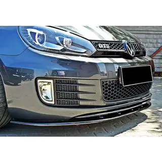 DPT V-2 voorlip (voor GTI, hoogglans zwart) foto 4