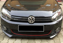 Volkswagen Golf 6 2008–2014 Voorbumper lipspoiler DPT V-2 (spuitklaar) foto 1