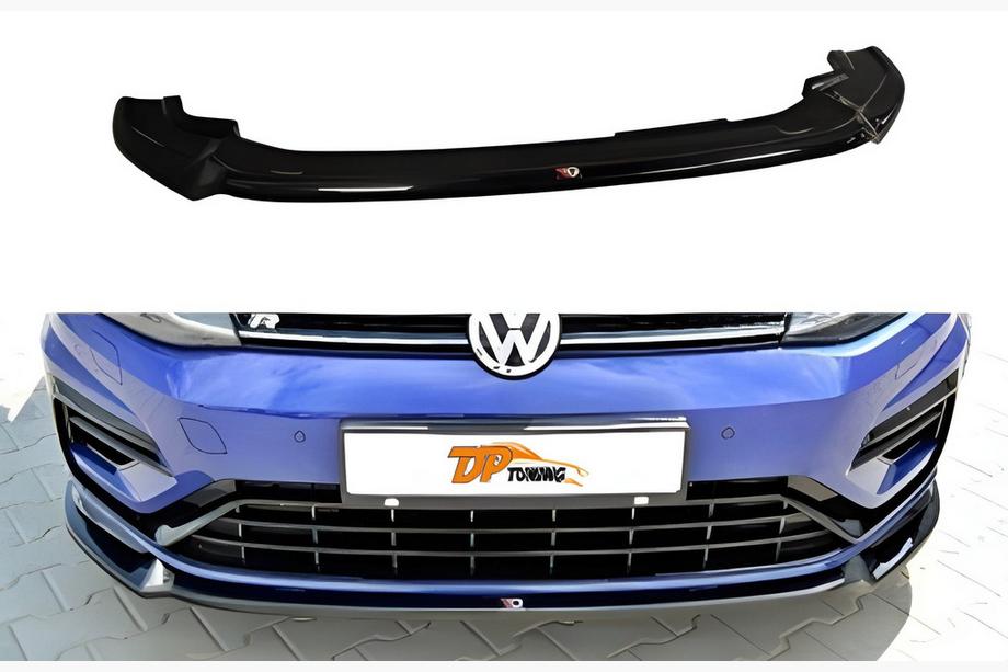 Volkswagen Golf 7/E-Golf 2012–2020 Frontlip DPT V-3 (voor R / R-Line HB, 2017-2019, hoogglans zwart) Foto 1