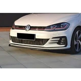 Voorbumper lip spoiler DPT V-2 (voor GTI, 2017-2019, hoogglans zwart) foto 1