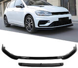 Volkswagen Golf 7/E-Golf 2012–2020 DPT V-5 frontlip (voor R / R-Line HB, 2017-2019, hoogglans zwart) foto 1