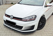 Volkswagen Golf 7/E-Golf 2012–2020 Front lip spoiler DPT V-2 (voor GTI, 2012-2017, hoogglans zwart) foto 5