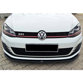 Front lip spoiler DPT V-2 (voor GTI, 2012-2017, hoogglans zwart) Volkswagen Golf 7/E-Golf 2012–2020 foto 3