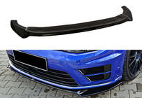 Volkswagen Golf 7/E-Golf 2012–2020 DPT V-2 voorbumper lip spoiler (voor R / R-Line HB, 2012-2017, hoogglans zwart) foto 4
