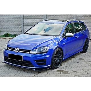 DPT V-2 voorbumper lip spoiler (voor R / R-Line HB, 2012-2017, hoogglans zwart) Volkswagen Golf 7/E-Golf 2012–2020 foto 1