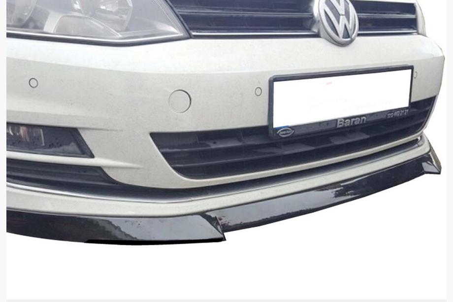 Volkswagen Golf 7/E-Golf 2012–2020 Front lip spoiler DPT V-4 (voor originele bumper, 2012-2017, hoogglans zwart) Foto 3