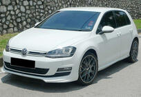 Volkswagen Golf 7/E-Golf 2012–2020 Voorlip spoiler DPT V-5 (voor OEM-bumper, 2012-2017, hoogglans zwart) foto 3