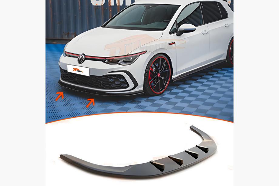 Volkswagen Golf 8 2019– DPT frontlip (voor GTI, hoogglans zwart) Image