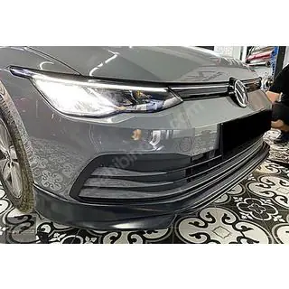 Voorbumper lip spoiler DPT V-1 (hoogglans zwart)