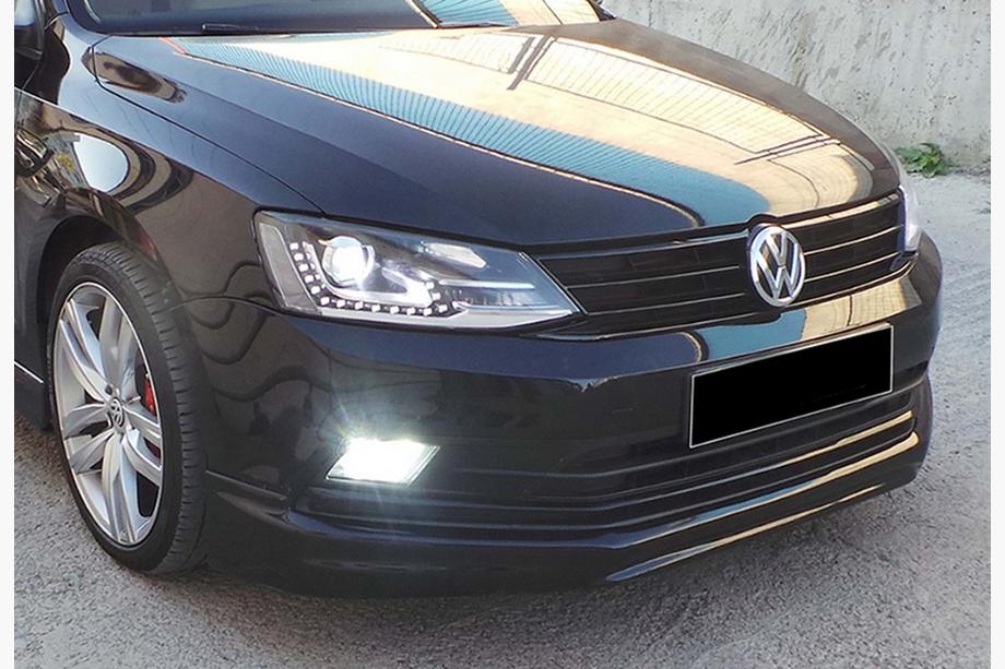 Volkswagen Jetta 2011–2018 Voorbumper lip spoiler DPT V-1 (2014-2018, overschilderbaar) Foto 6
