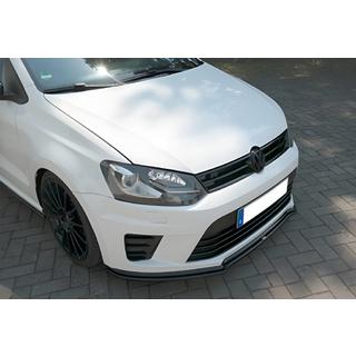 Voorbumper lip spoiler DPT V-1 (hoogglans zwart) Volkswagen Polo 2010–2017