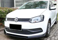 Volkswagen Polo 2010–2017 Front lip spoiler DPT V-2 (hoogglans zwart) foto 2