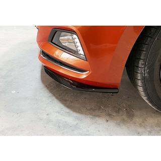 Front lip spoiler DPT V-2 (hoogglans zwart) Volkswagen Polo 2017– foto 3