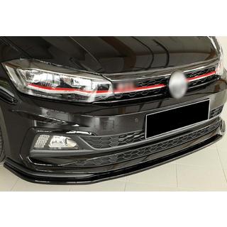 Front lip splitter DPT V-1 (voor GTI, hoogglans zwart) Volkswagen Polo 2017– foto 1