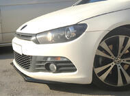 Volkswagen Scirocco 2008–2017 Voorbumper lip spoiler DPT (2008-2017, hoogglans zwart) foto 1