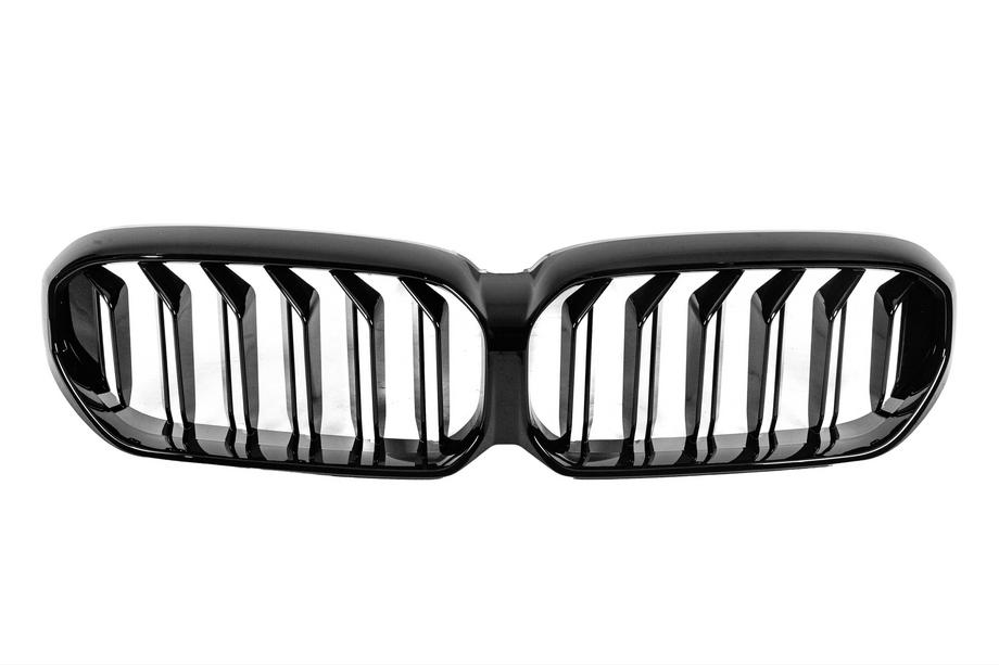 BMW 5 Serie G30/G31 2017–2023 Niergrille M-Look (2021-2023, hoogglans zwart) Met camera-opening Foto 2