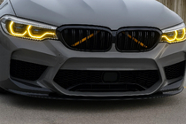 BMW 5 Serie G30/G31 2017–2023 Niergrillen M-Look (2017-2020, hoogglans zwart) foto 1