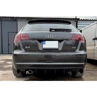 Achterdiffuser DPT (2008-2010, hoogglans zwart) Audi A3 2003–2012 foto 1