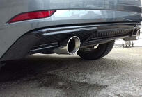 Audi A3 2012–2020 Achterdiffuser DPT (HB, 2017-2020, glanzwart) foto 1